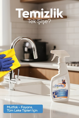 Mutfak Temizleyici 750 Ml Yağ Çözücü, İz Bırakmaz, Hızlı Etkili Temizlik Tekli