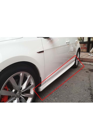 Vw Golf 8 Aero Yan Marşpiyel Seti Plastik 2 Adet Mat Siyah 2019 2020 2021 2022 2023 2024 2025 Karlık+ek+bodykit