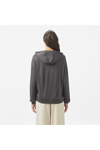 Nautica Kadın Gri Regular Fit Kapüşonlu Sweatshirt 026 55k602t Gri