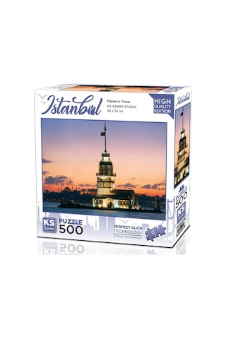 Ks Games 500 Parça Kız Kulesi Günbatımı İstanbul Puzzle - 20059