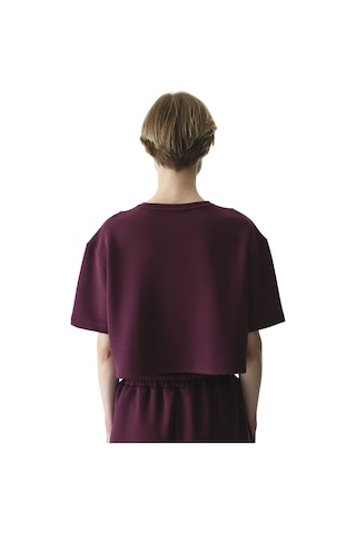 Penti Bordo Silky Feel Dikiş Detaylı Tişört