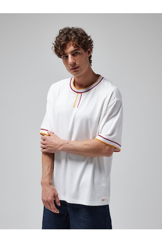 Gsstore X Midground Erkek T-shirt E251218 Beyaz