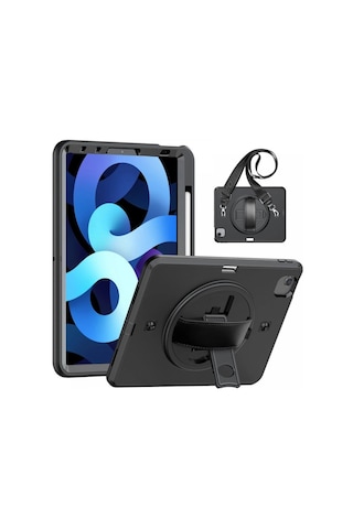 Apple İpad Pro 11 2020 Kılıf Strap-c Otterbox Tablet Kapak - Siyah