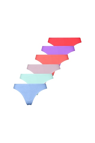 Likralı 6'lı Kutu Premium Günlük Kullanıma Uygun Tanga Külot Maya G-005 D Çok Renkli