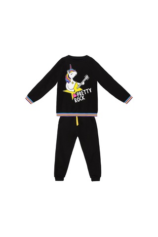 Denokids Mshb&g Rock Unicorn Kız Çocuk Eşofman Takım Renkli Çok Renkli