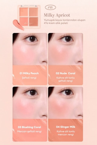 Dasique Blending Mood Cheek 18 Milky Apricot