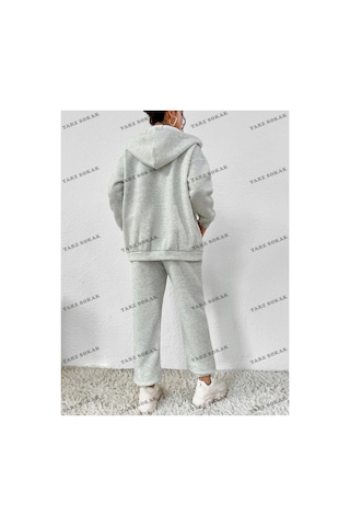 Tarzsokak Y2k Eşofman Takımı Yeni Sezon Trend Model 1394 Gri