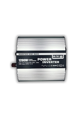 Or-tec Solar 12 Volt 1200 Watt Modifiye Sinüs İnverter