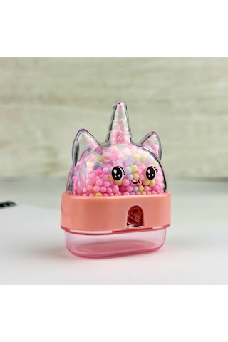 Sevimli Unicorn Boncuklu Mikro Kırtasiye Hazneli Kalemtıraş Okul Ve Kırtasiye Alışverişi