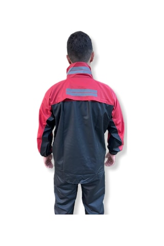 Geborgenheit Cepli Motorcu Motosiklet Yağmurluk Kırmızı