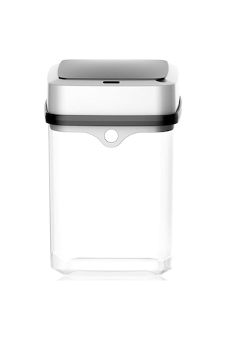 1 Bilgisayar Kapaklı Çöp Kutusu Kapaklı Çöp Tenekesi Akıllı Çöp Beyaz