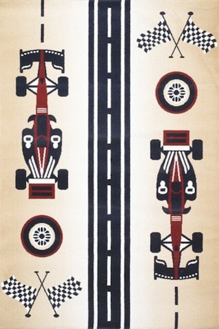 Saray Çocuk 12611J Yarış Araba 125X180 Cm Çok Renkli