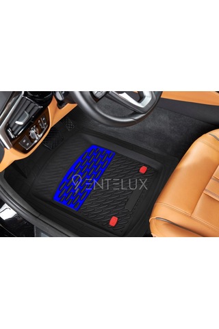 Seat Rapid 2023 Model İle Uyumlu 3d Havuzlu Mavi-siyah Paspas