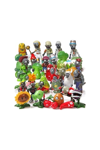 Plants And Zombies Zombiler Bitkiler 10 Adet 3-7 Cm Figur Set