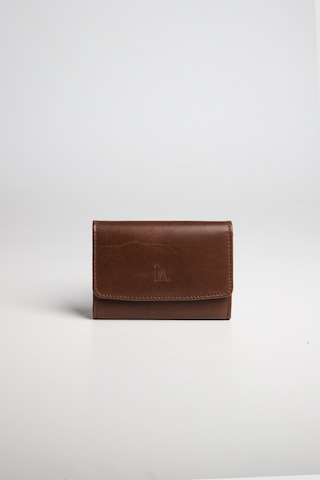 La'Graccio Paris Lagraccio Paris Unisex Nade Hakiki Deri Akardiyon Rfid Korumalı Kartlık Crazy Kahve