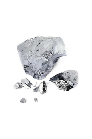 Fortunelane Yüksek Saf Monokristal Silisyum Blok 99.99%, Yarıiletken, Güneş Paneli Ham Maddesi - 50 Gram