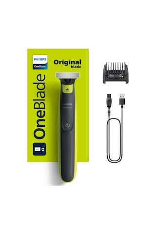 Philips Oneblade Yüz İçin Hibrit Tıraş Makinesi Sakal Şekillendirici 5'i 1 Arada Ayarlanabi