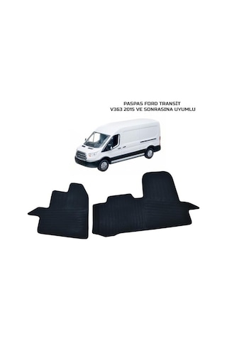 Ford Transit V-363 2014 Sonrası Ford Custom 2012 Sonrası Uyumlu Kauçuk Ön Paspas