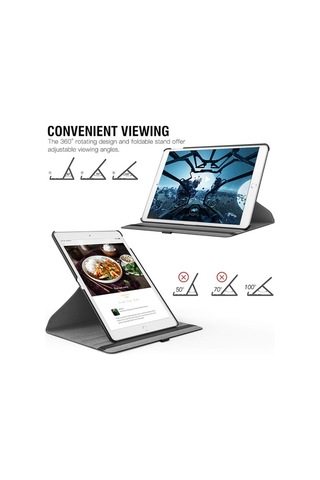 Samsung Uyumlu Galaxy T220 Tab A7 Lite Döner Tablet Kılıf Kalem Hediyeli