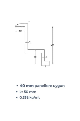 Güneş Paneli Montajı İçin Kenar Ve Orta Tutturucu Tutucu Sabitleme 10 Adet Kenar - 10 Adet Orta