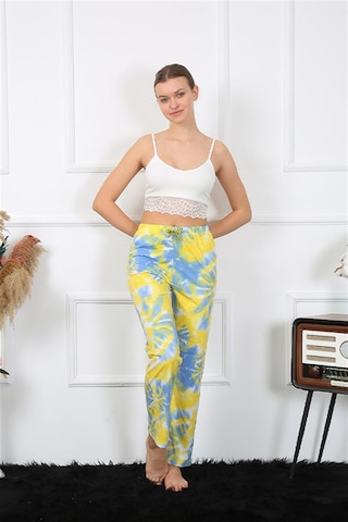 Akbeniz Kadın Pamuklu Alt Pijama 27466 - M Sarı