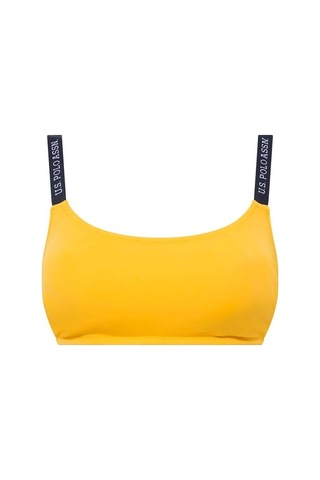 U.S. Polo Assn. Kadın Sarı İnce Askılı Bikini Üst 21502
