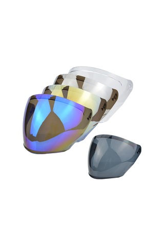 Suofeng Kyt Nfj Kask İçin Renkli Pc Cam, Güneş Işığını Engelle, Rüzgar Ve Sis Koruma, Moto Kask Lens