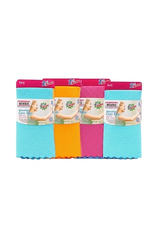 Desenli Kumaş 30x40 Cm İz Bırakmaz Mikrofiber Cam Bezi 8&apos Li Set 0