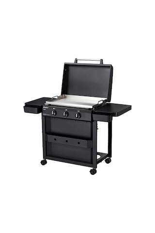 Amaro 3 Gazlı Plancha 9,6 Kw Siyah