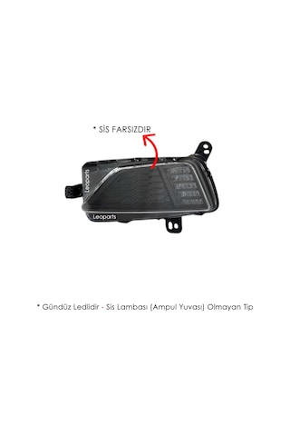 Leoparts Polo Sis Lambası Sol Gündüz Ledli - Sis Farsız 2018-2020 2g0941661b