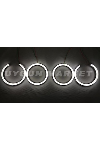 Bmw E90 Angel Seti, Beyaz, 4 Adet, E90 Beyaz Far İçi Halka, Bmw