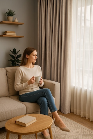 Süet Elit Kadife Dokulu Natural Fon Perde Salon Oturma Odası Yatak Odası Antre Bej