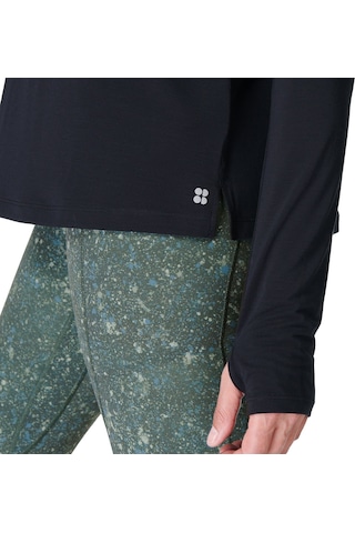 Sweaty Betty Sweaty Betty Soft Flow Studio Long Sleeve T Kadın Siyah Tank Top Blk Siyah