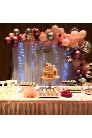 Balon Zinciri 5 Metre - Doğum Günü Organizasyon Dekorasyonu