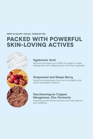 Nuface Prep-n-glow Yüz Temizleme Mendilleri, 5 Adet Temizleyici Mendiller Ve Bantlar