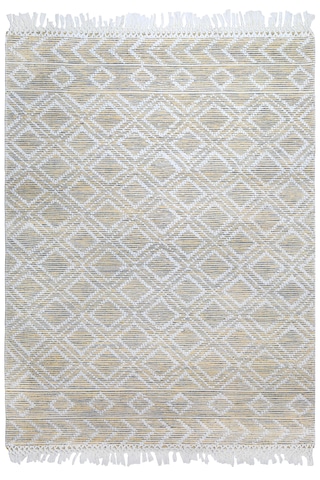 My Home Halı Oslo Iskandinav Şahane El Dokuma %100 Doğal Pamuk Yumuşak Sari Yıkanabilir Kilim Halı K2 Sarı
