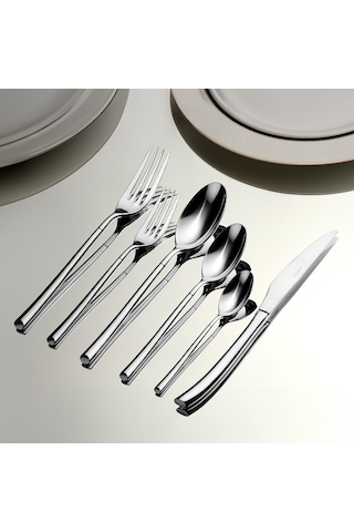 Elegance Sade 6 Kişilik 36 Parça Çatal Kaşık Bıçak Takımı