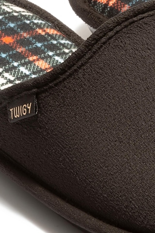 Twigy Twıgy Tw Ekose Erkek Ev Terlik Turuncu/mavi 41/46 Siyah