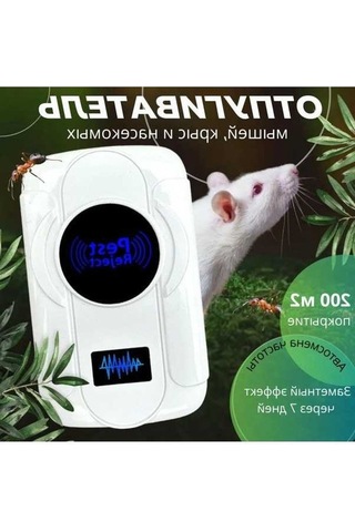 Besthome1 Barta V183 Beyaz Ultrasönik Haşere Engelleyici, Fare, Sırtlan, Karınca, Yılan İçin Kimyasız Hayvan Dostu Beyaz