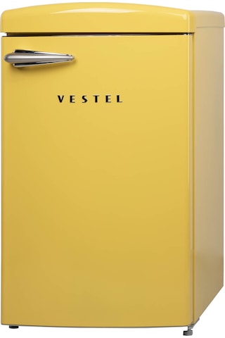 Vestel Retro SB14111 122 L Statik Buzdolabı Sarı