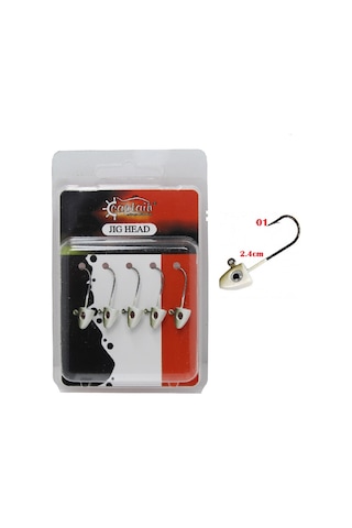 Mutant 6421 Master Trigon 1.7gr 2.4cm Lrf Jig Head 5'li Paket - No:01beyaz