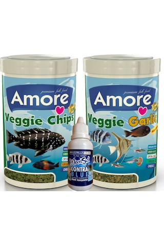 Veggie Green Algae 250ml + Veggie GarlicPro 250ml Kutu Balık Yemi