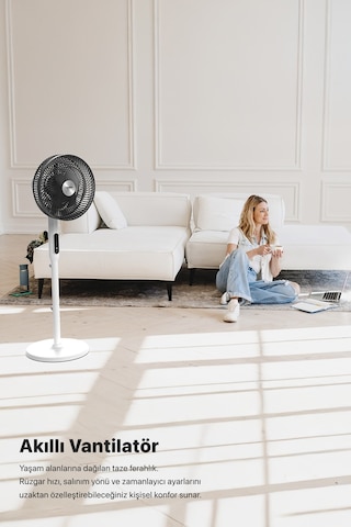 Xenon Smart Akıllı Vantilatör 60w Kumandalı 3 Kademeli Wi-fi Mobil Uygulama İle Kontrol 70 Ayaklı Fan X7430