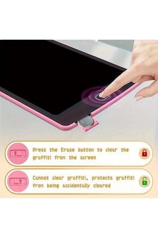 Trendooze Gaojunshop01 Yeşil Lcd Çocuk Yazı Tahtası Doodle Eğitici Elektronik Oyuncağı Hediye Yeşil Yeşil