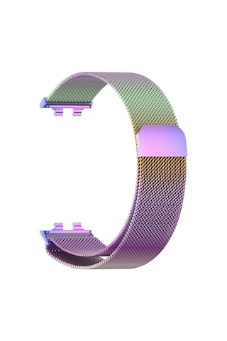 Huawei Band 11 / 11 Pro Uyumlu Manyetik Metal Örgü Hasır Örgü Kordon