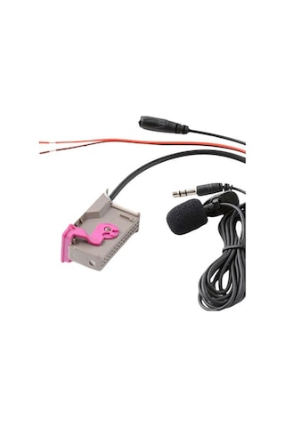 Neevoyu Audi A3 A4 A6 A8 Tt R8 Rns-e Anahtarı İçin 32 Pinli Bluetooth Ses Kablosu + Mikrofonlu Araç Kiti