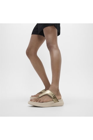 Roncato 675 Platino Terlik Kadın Diğer Iw1-090 /675 /a99 Fitflop F-mode Go Adjustable Flatform Toe-post Platin