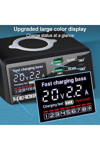 X9D 110W Çoklu Bağlantı Noktalı Akıllı Şarj Istasyonu + Kablosuz