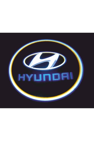 Hyundai Pilli Yapıştırmalı Kapı Altı Led Hayalet Logo2Adet