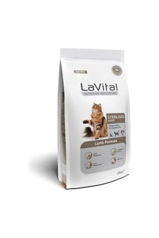 Lavital Kısırlaştırılmış Kuru Kedi Maması Sterilised Adult Kuzu Etli 1,5kg